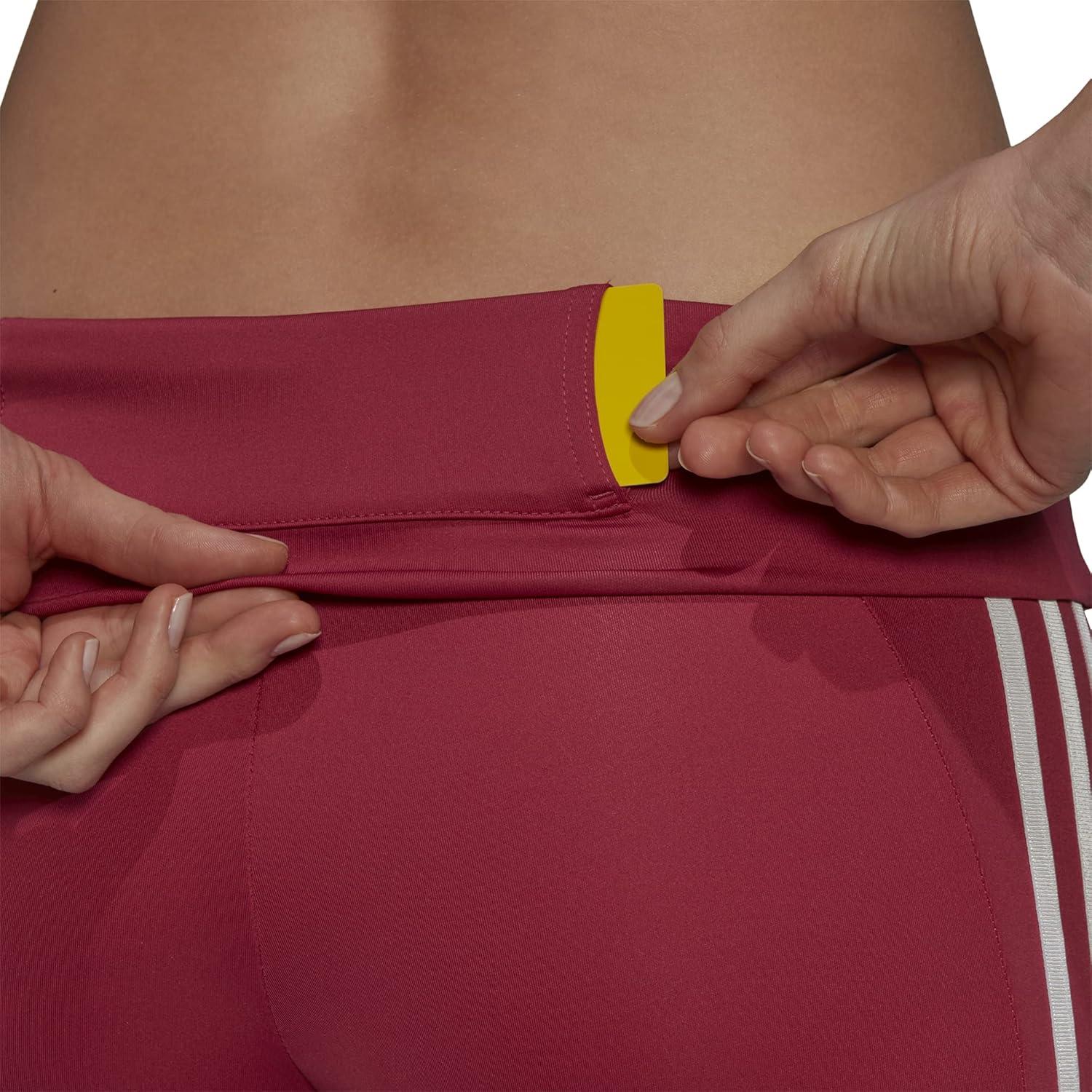 imageadidas Womens High Rise 3Stripes 78 Tights Legend InkSemi TurboWild PinkWhite