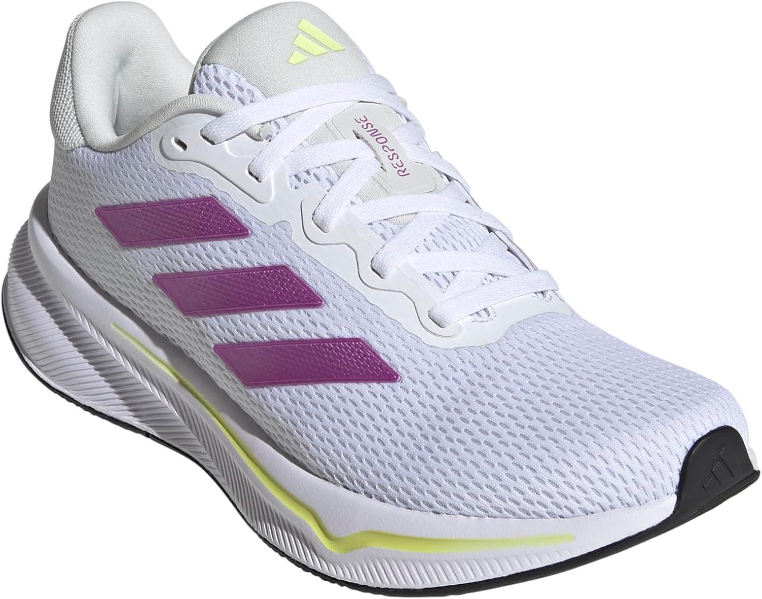 imageadidas Womens Response ShoesWhitePurple BurstPulse Lime