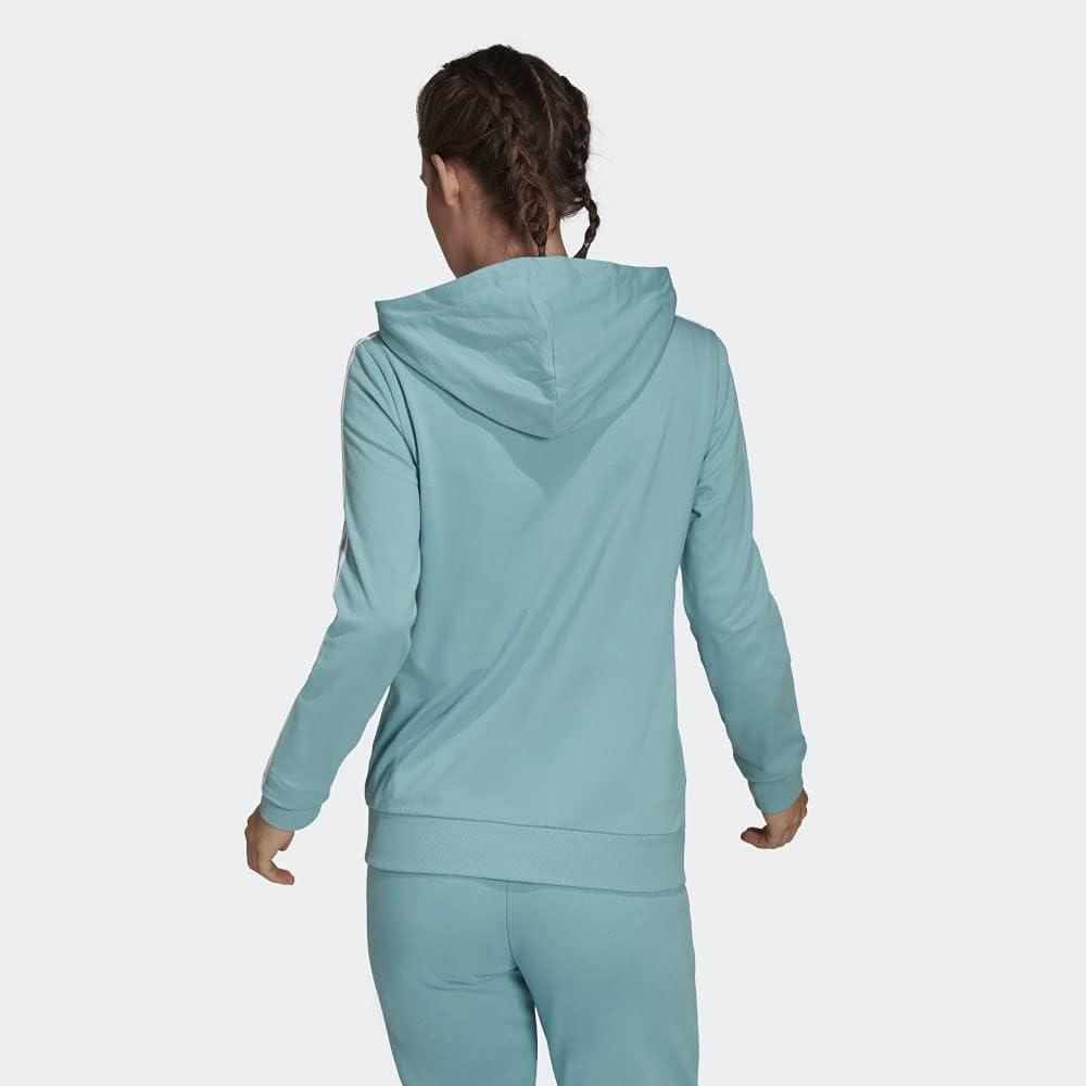 imageadidas womens Essentials Logo Fullzip HoodieMint TonWhite