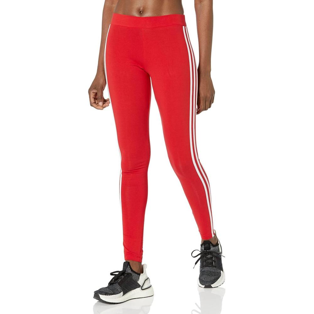 imageadidas Originals Womens 3Stripes LeggingsBetter Scarlet