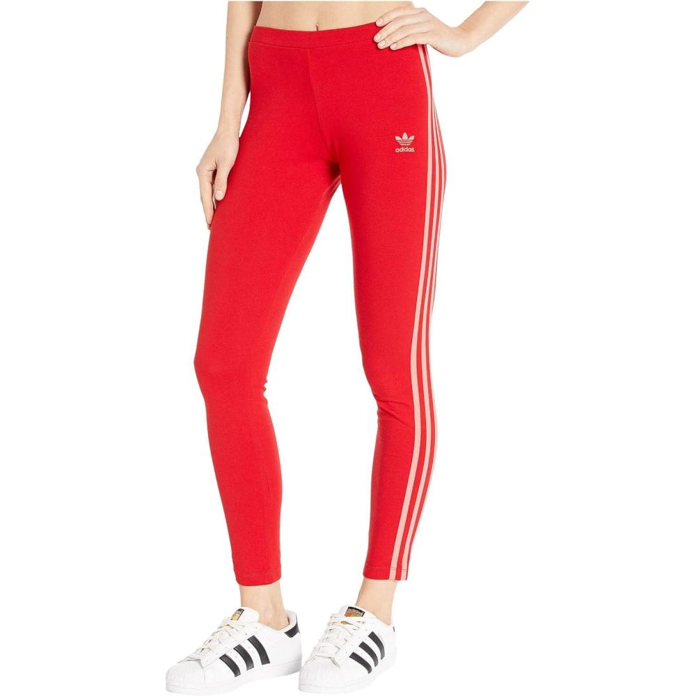 imageadidas Originals Womens 3Stripes LeggingsScarletScarlet