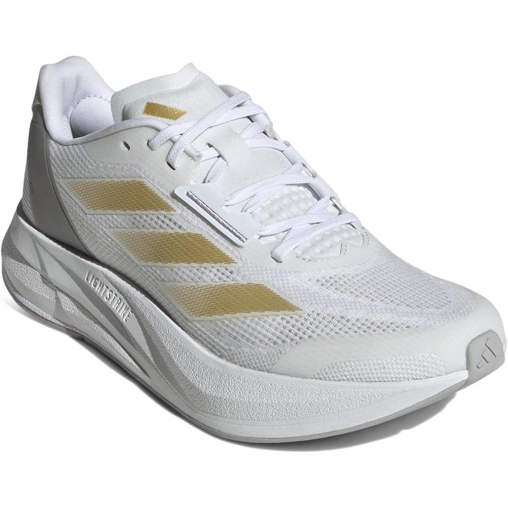 imageadidas Womens Duramo Speed SneakerWhiteGold MetallicSilver Dawn