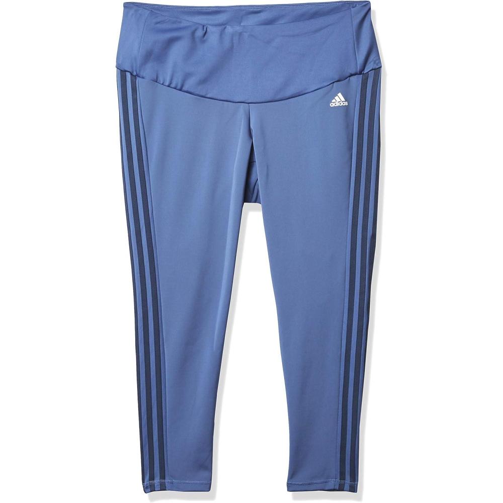 imageadidas Womens High Rise 3Stripes 78 Tights Legend InkSemi TurboCrew BlueCrew Navy