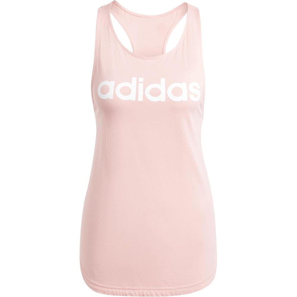 imageadidas Womens Loungewear Essentials Loose Logo Tank TopSemi Pink Spark