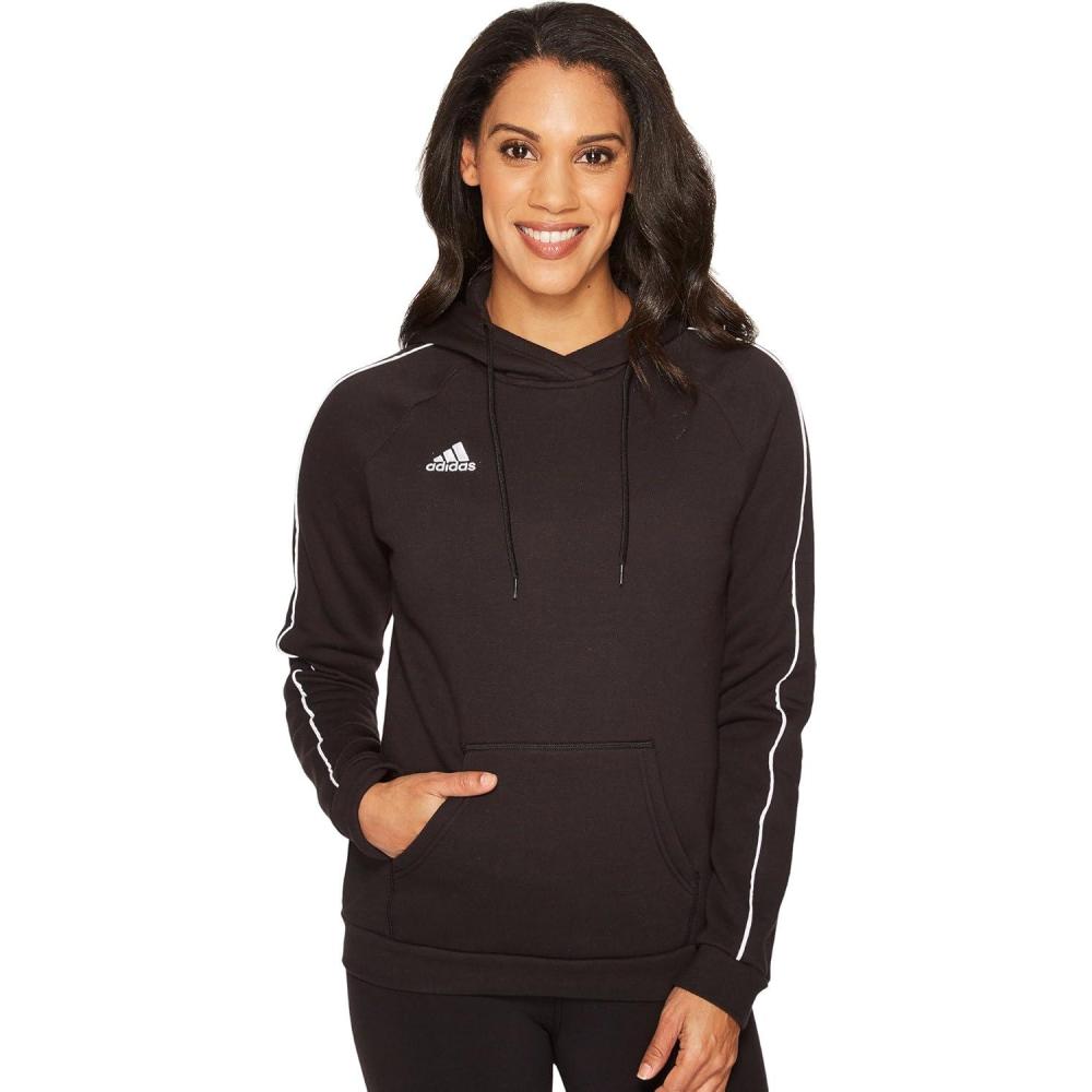 imageadidas womens Core 18 HoodieBlackWhite