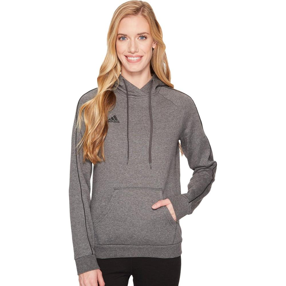 imageadidas womens Core 18 HoodieDark Grey HeatherBlack