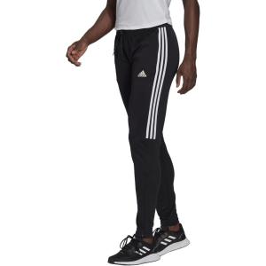 adidas Women’s Aeroready Sereno Cut 3-Stripes Slim Tapered Tracksuit Bottoms(Black/White)