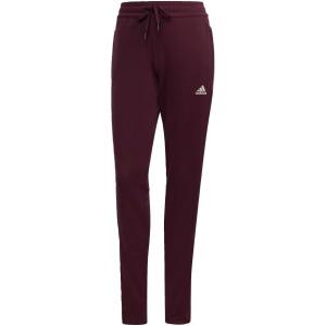 adidas Women’s Aeroready Sereno Cut 3-Stripes Slim Tapered Tracksuit Bottoms(Victory Crimson/White)