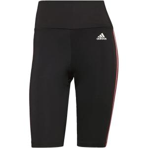 adidas Women’s Designed 2 Move High-Rise Short Sport Tights(Black/Rose Tone)