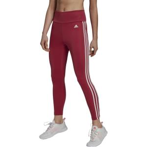 adidas Women’s High Rise 3-Stripes 7/8 Tights, Legend Ink/Semi Turbo(Wild Pink/White)