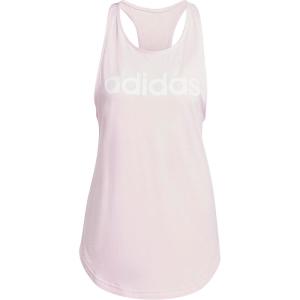 adidas Womens Loungewear Essentials Loose Logo Tank Top(Clear Pink/White)