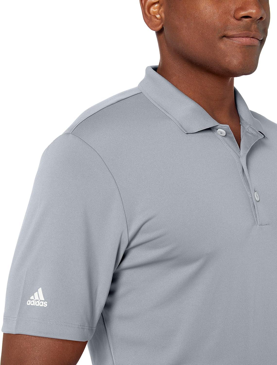 imageadidas Mens Adi Performance Polo ShirtMid Grey1