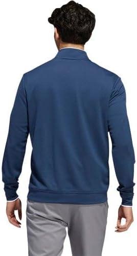 imageadidas Mens Elevated Quarter Zip Golf PulloverCrew Navy