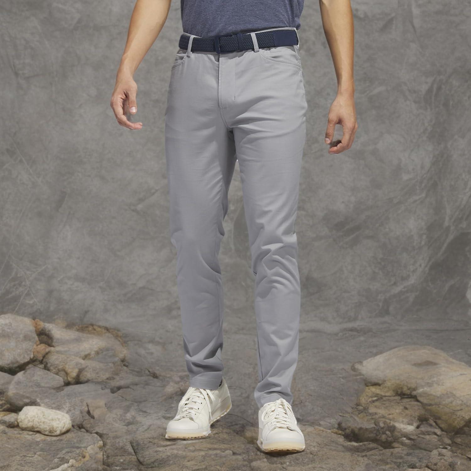 imageadidas Mens Goto 5Pocket Tapered Fit Golf PantsGrey Three