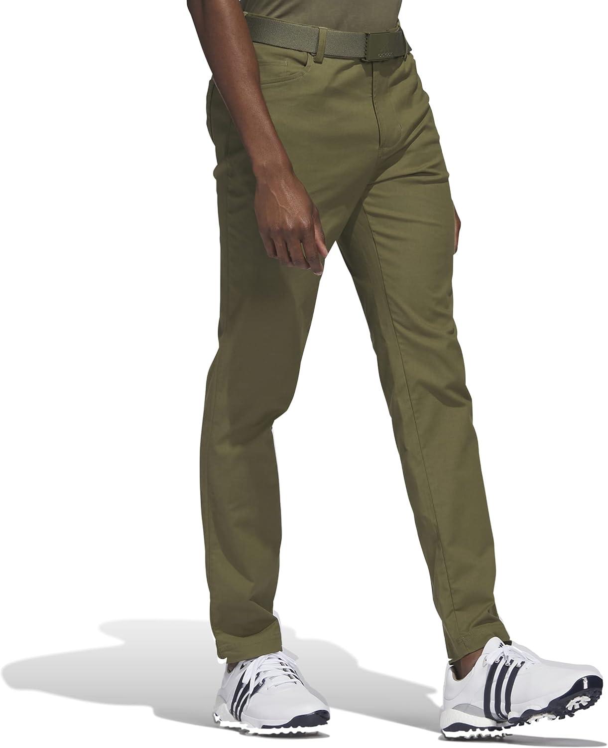 imageadidas Mens Goto 5Pocket Tapered Fit Golf PantsOlive Strata