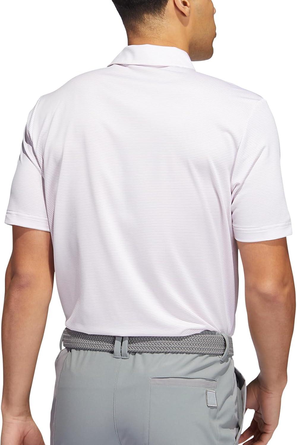 imageadidas Mens Ottoman Golf Polo ShirtAlmost PinkWhite