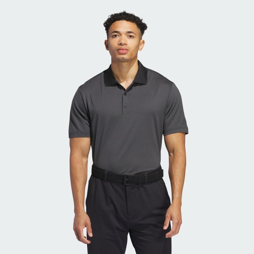imageadidas Mens Ottoman Golf Polo ShirtBlack