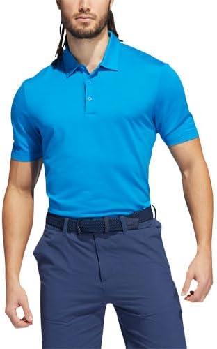 imageadidas Mens Ottoman Golf Polo ShirtBlue RushSemi Mint Rush