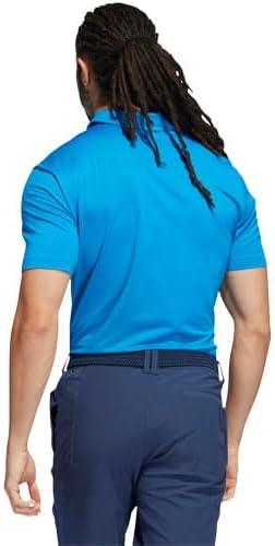 imageadidas Mens Ottoman Golf Polo ShirtBlue RushSemi Mint Rush