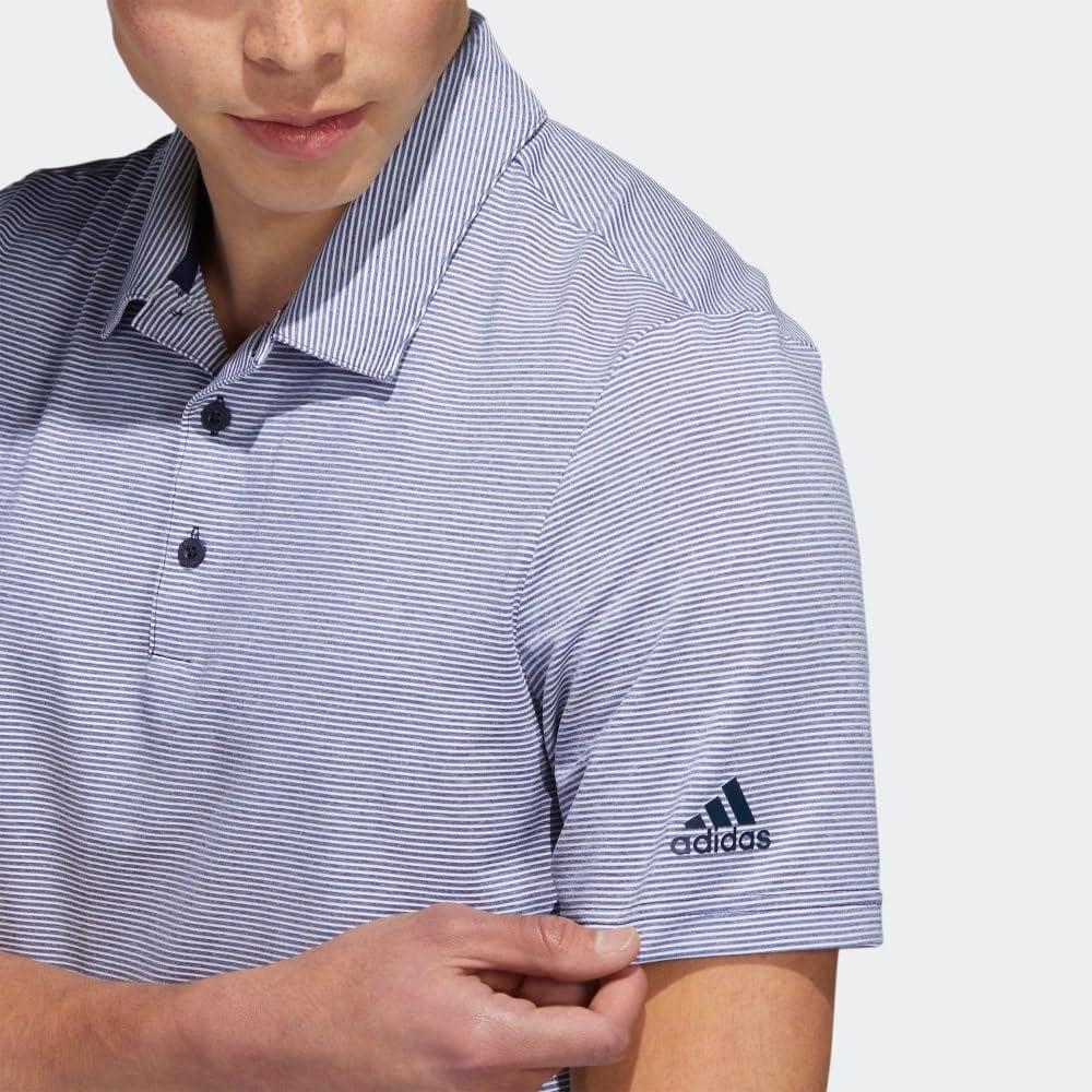 imageadidas Mens Ottoman Golf Polo ShirtCollegiate NavyWhite