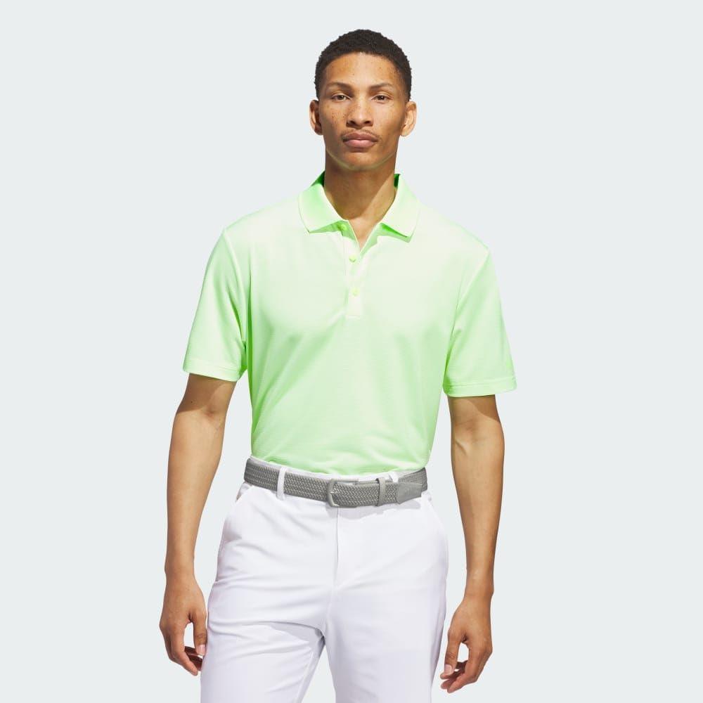 imageadidas Mens Ottoman Golf Polo ShirtGreen Spark