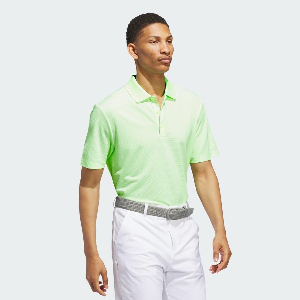 imageadidas Mens Ottoman Golf Polo ShirtGreen Spark