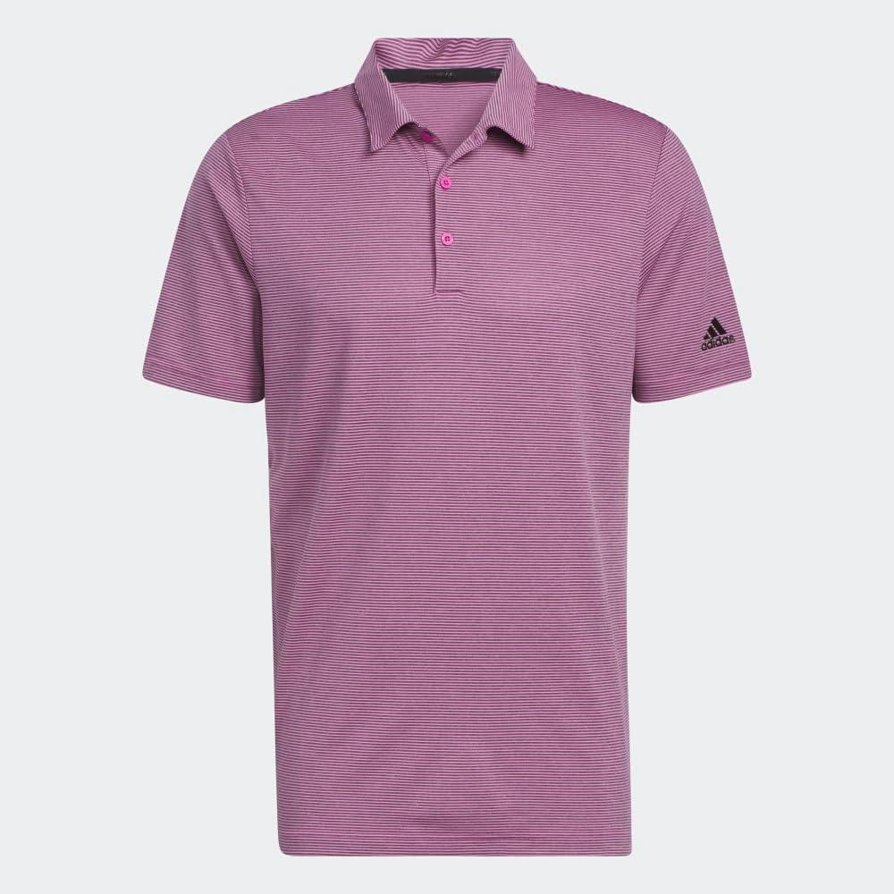 imageadidas Mens Ottoman Golf Polo ShirtLucid FuchsiaBlack