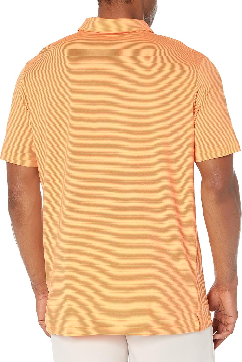 imageadidas Mens Ottoman Golf Polo ShirtOrange RushPulse Amber