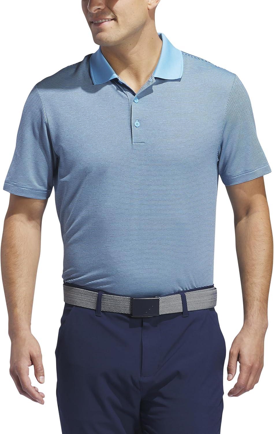 imageadidas Mens Ottoman Golf Polo ShirtSemi Blue Burst