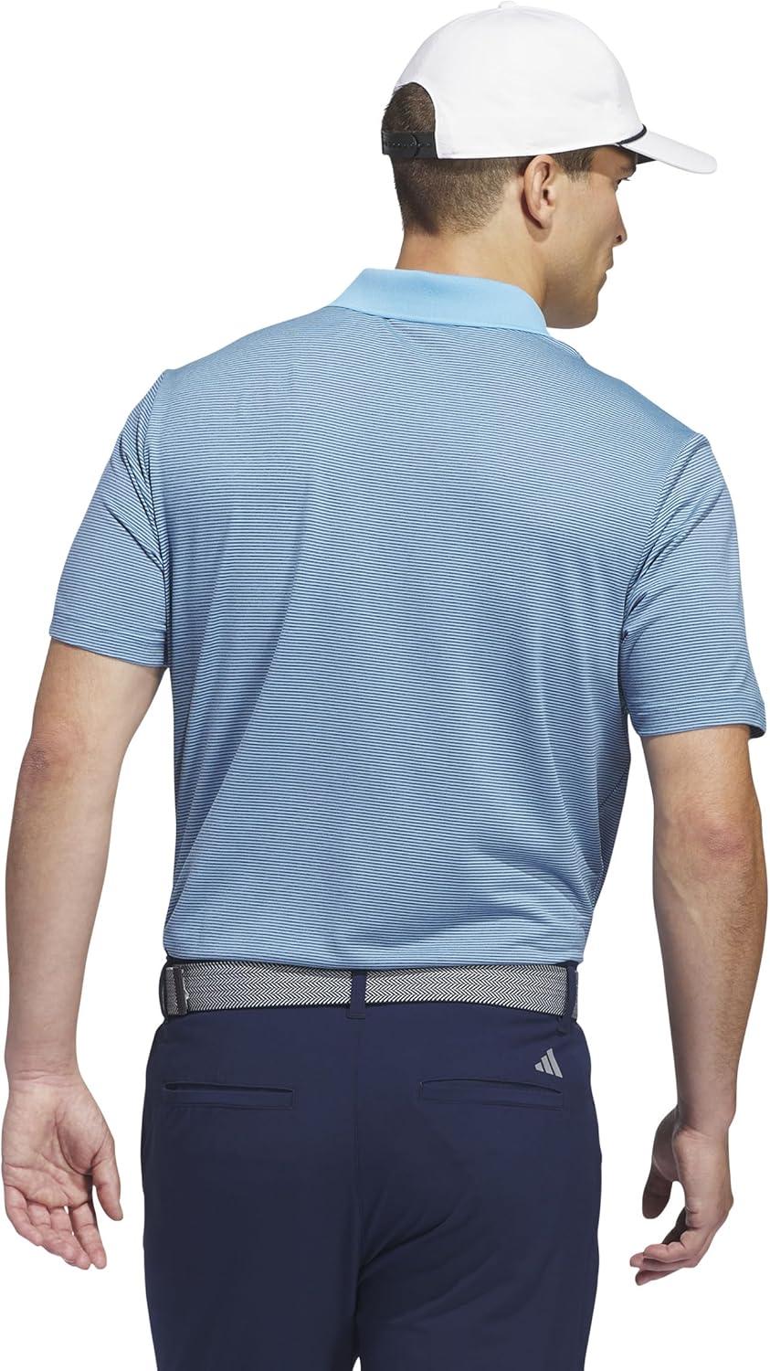 imageadidas Mens Ottoman Golf Polo ShirtSemi Blue Burst