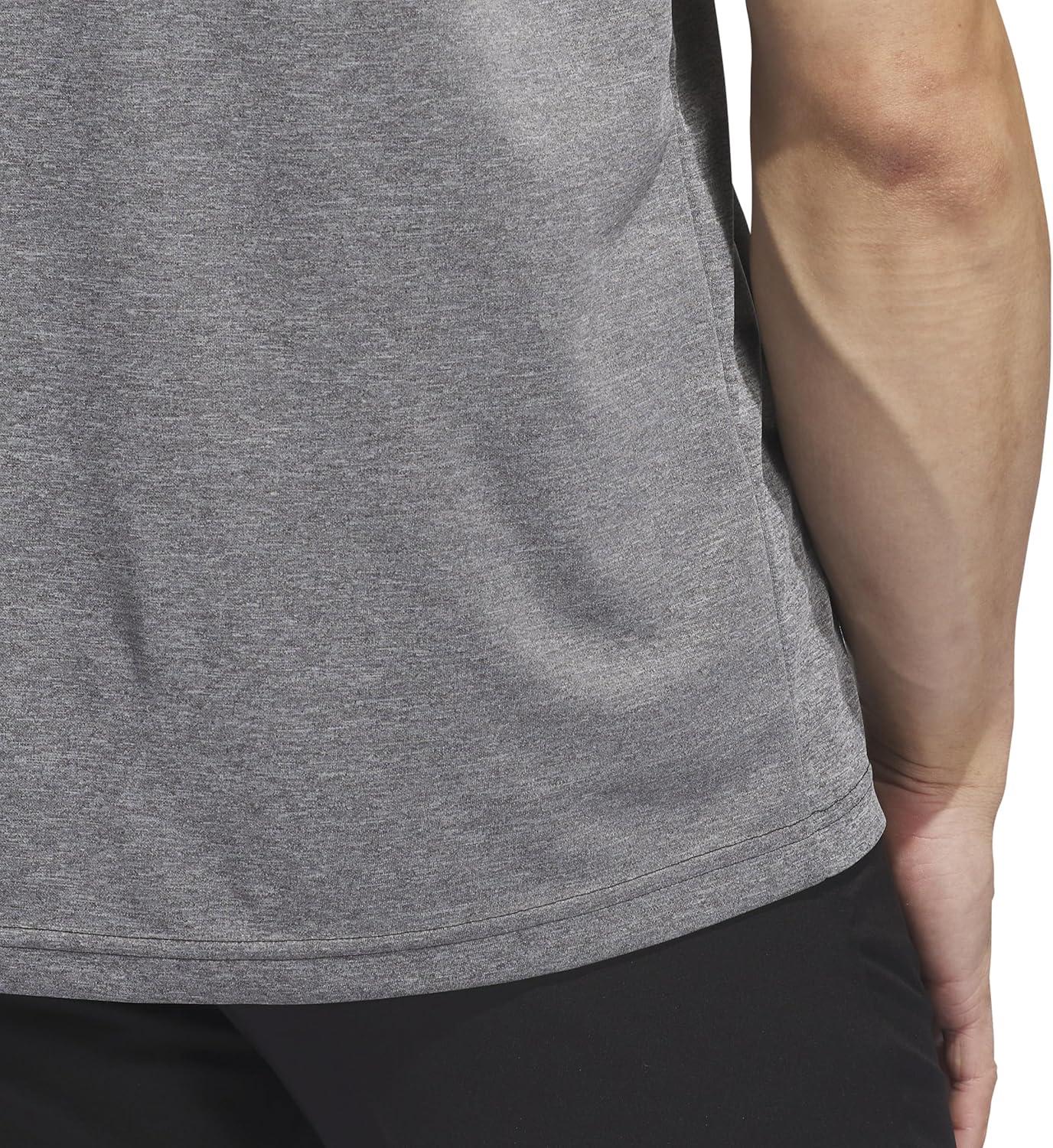 imageadidas Mens Performance Heathered Polo ShirtBlack