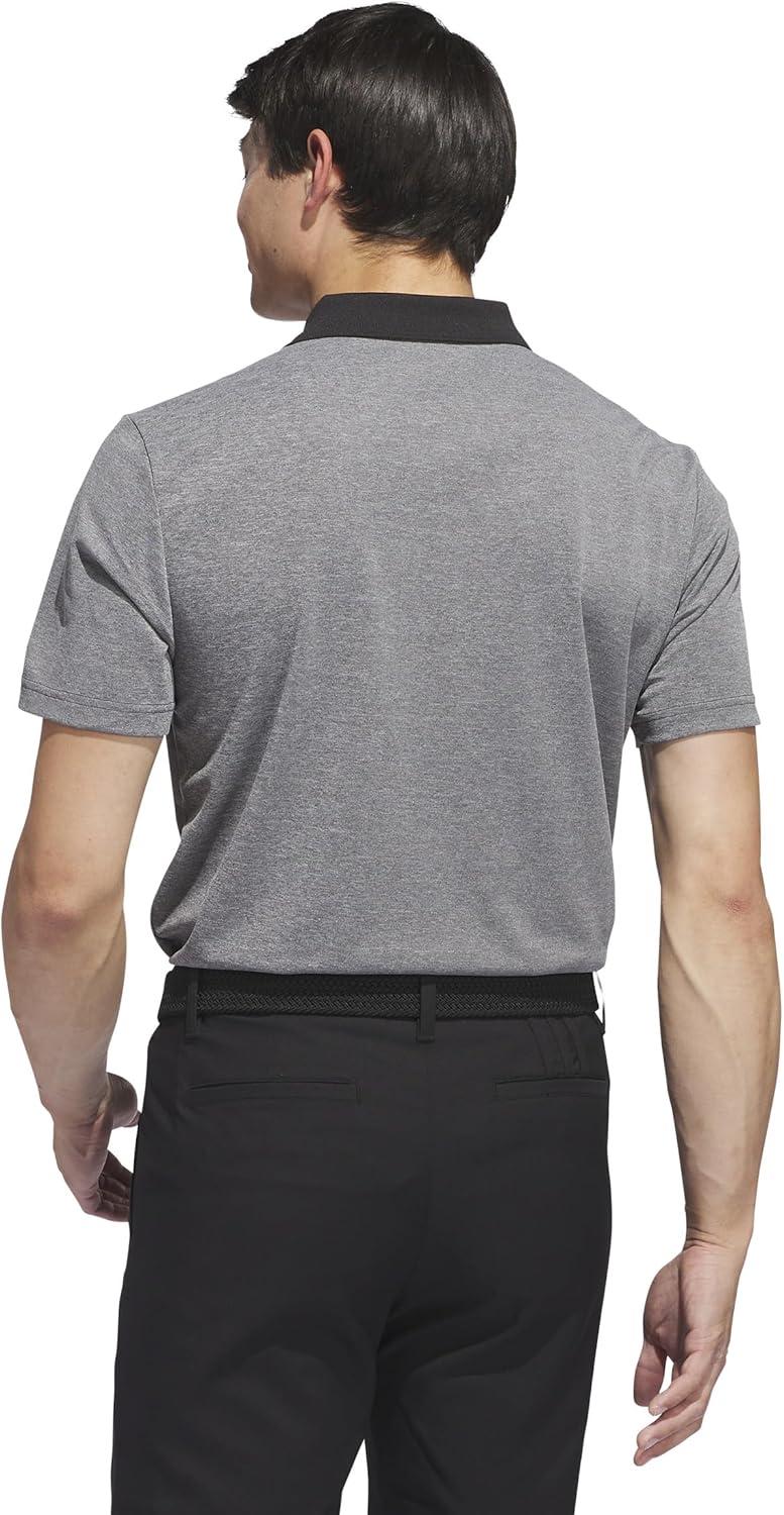 imageadidas Mens Performance Heathered Polo ShirtBlack