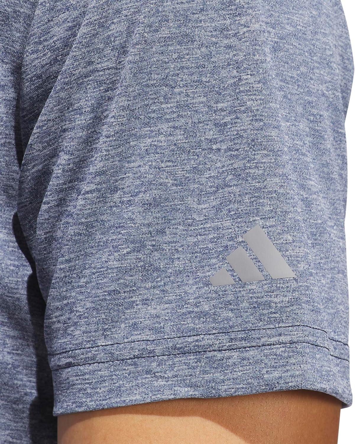 imageadidas Mens Performance Heathered Polo ShirtBlue