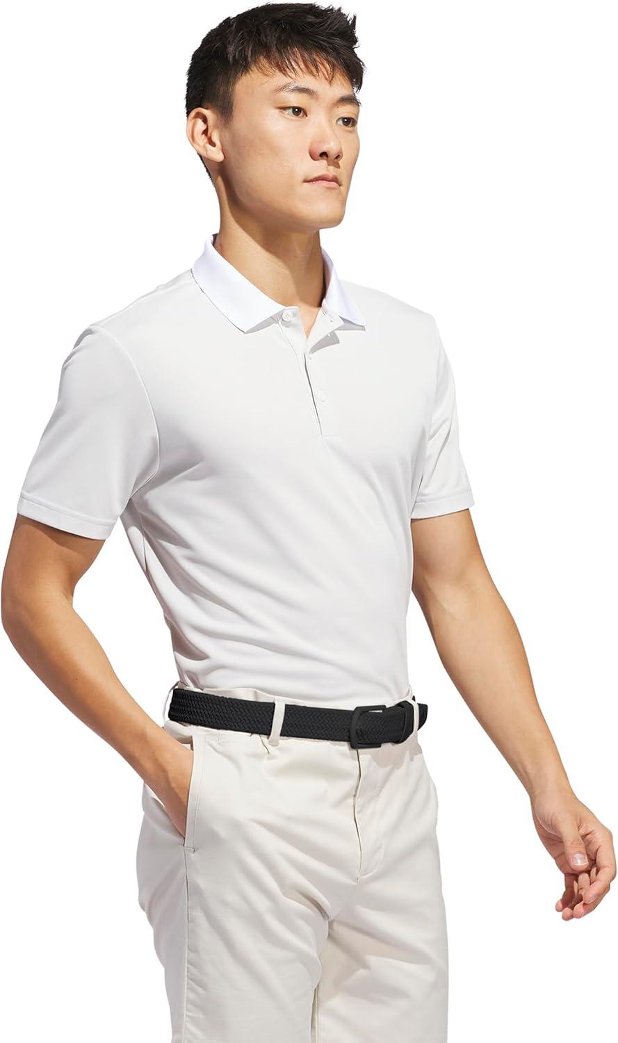 imageadidas Mens Performance Heathered Polo ShirtGrey