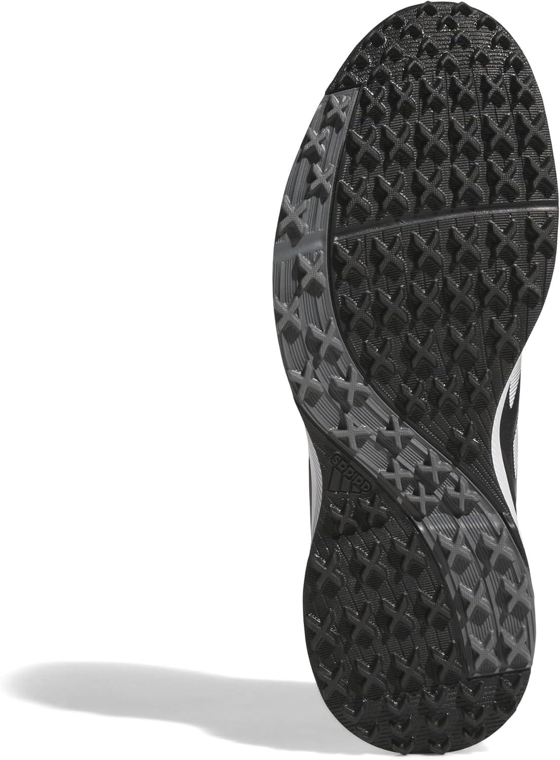 imageadidas Mens Traxion Response Spikeless Golf ShoeCore BlackSilver MetFtwr White