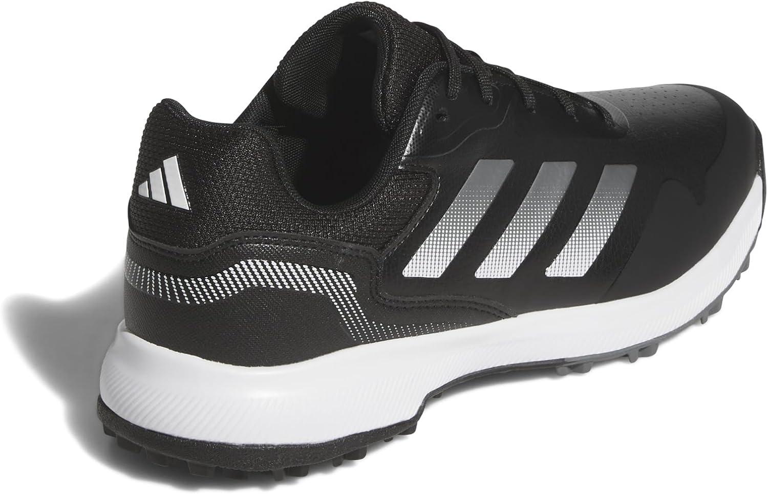 imageadidas Mens Traxion Response Spikeless Golf ShoeCore BlackSilver MetFtwr White