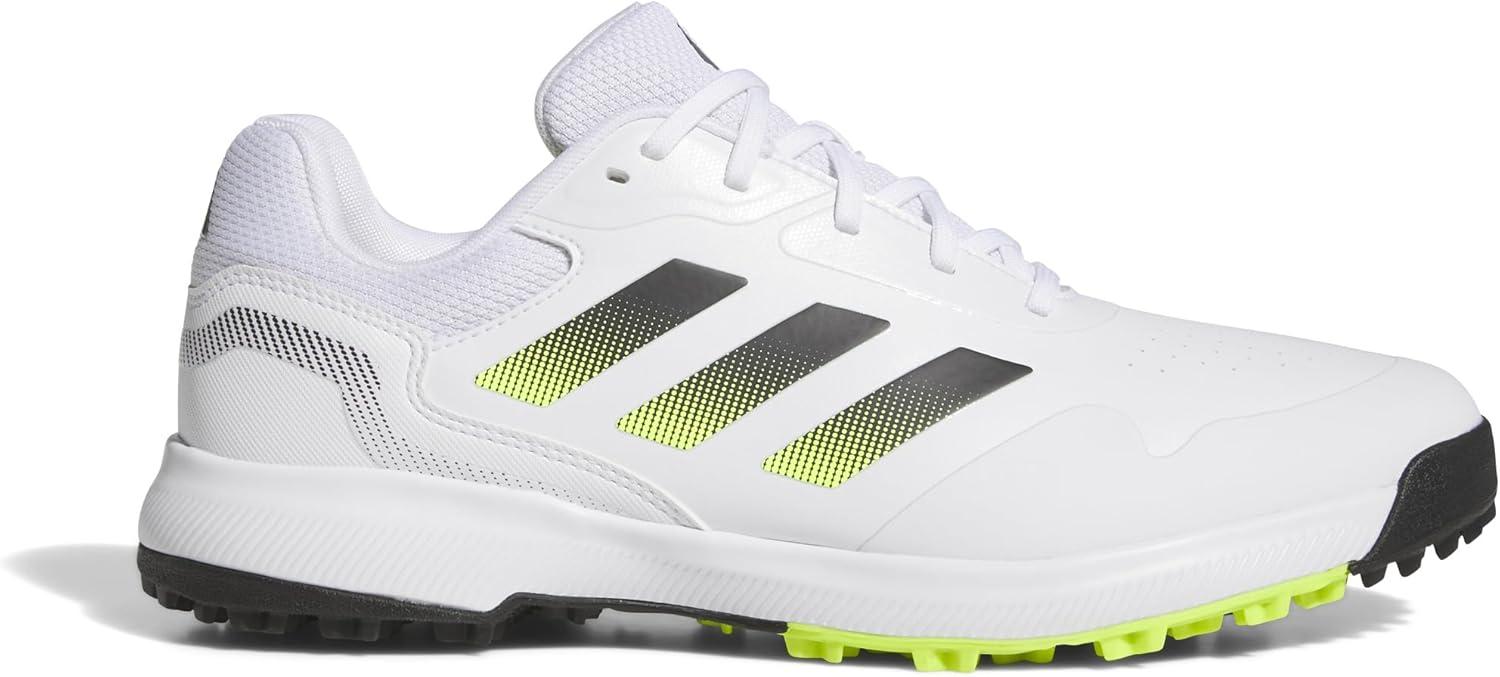 imageadidas Mens Traxion Response Spikeless Golf ShoeFtwr WhiteCore BlackLucid Lemon
