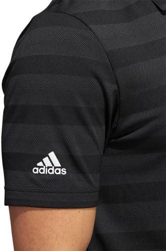 imageadidas Mens TwoColor Stripe Polo ShirtBlackGrey Six