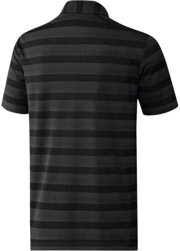 imageadidas Mens TwoColor Stripe Polo ShirtBlackGrey Six