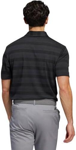 imageadidas Mens TwoColor Stripe Polo ShirtBlackGrey Six