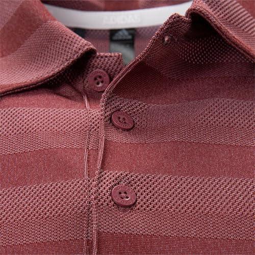 imageadidas Mens TwoColor Stripe Polo ShirtBliss Lilac