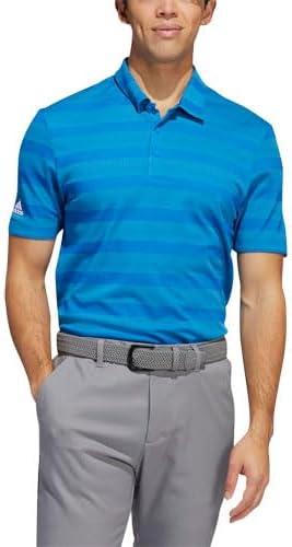 imageadidas Mens TwoColor Stripe Polo ShirtBlue RushSemi Mint Rush