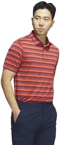 imageadidas Mens TwoColor Stripe Polo ShirtCollegiate NavyBright Red