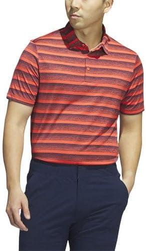 imageadidas Mens TwoColor Stripe Polo ShirtCollegiate NavyBright Red