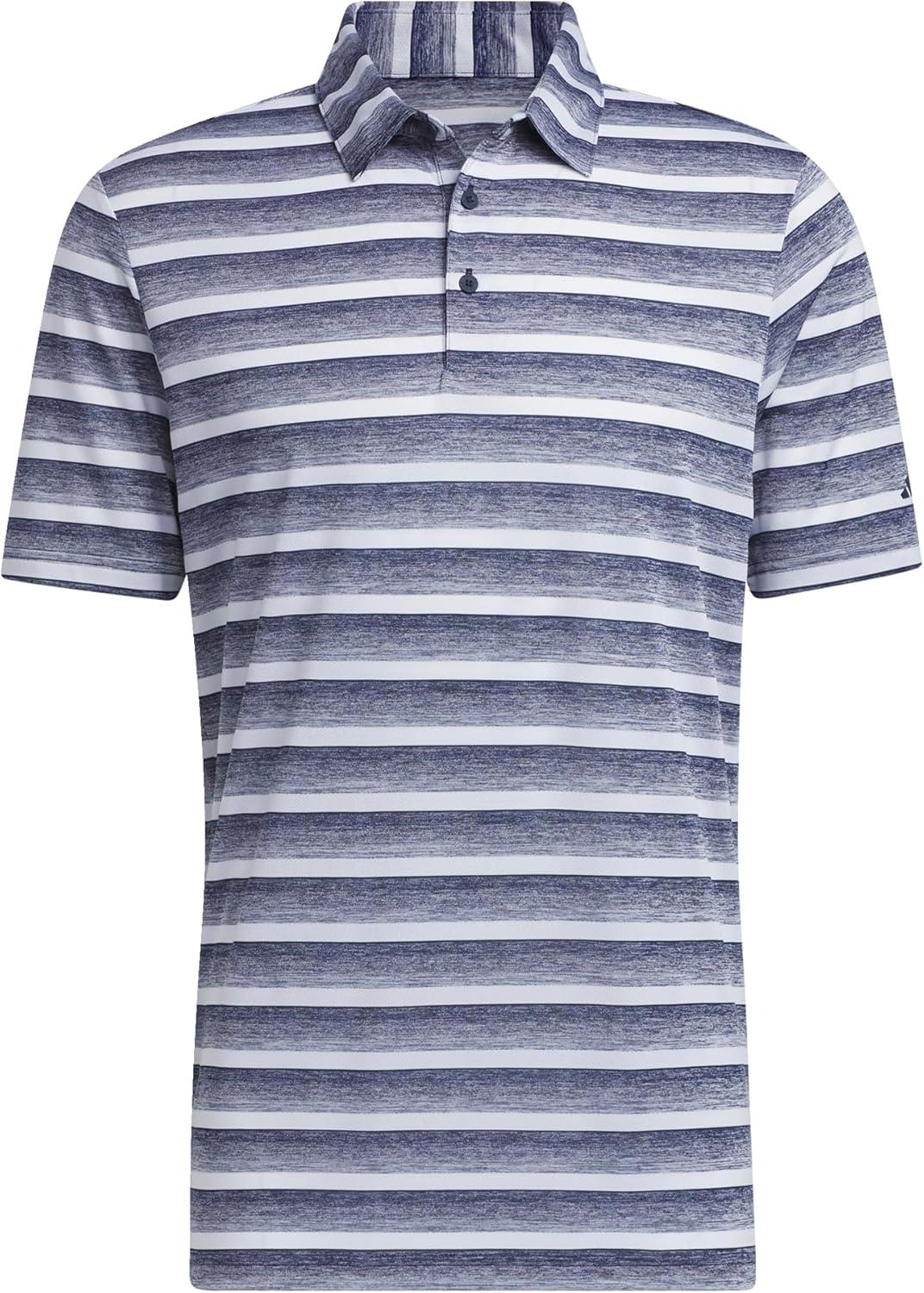 imageadidas Mens TwoColor Stripe Polo ShirtCollegiate NavyWhite