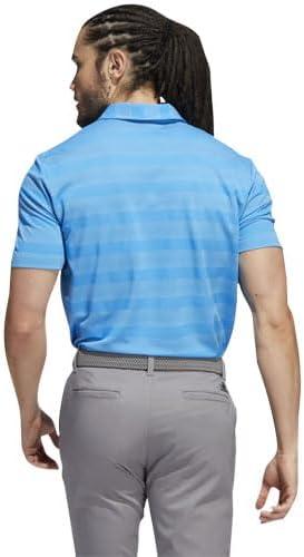 imageadidas Mens TwoColor Stripe Polo ShirtPulse BlueBliss Blue