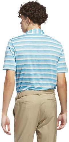 imageadidas Mens TwoColor Stripe Polo ShirtSemi Blue BurstIvory