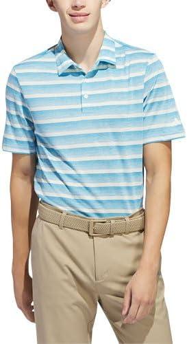imageadidas Mens TwoColor Stripe Polo ShirtSemi Blue BurstIvory