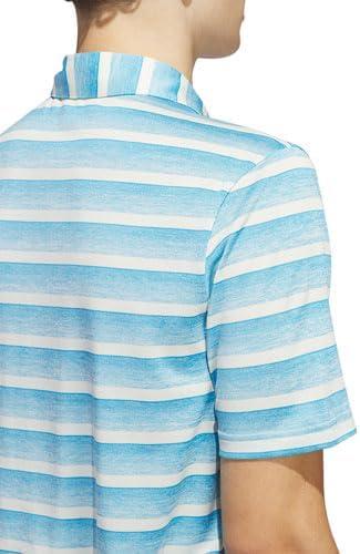 imageadidas Mens TwoColor Stripe Polo ShirtSemi Blue BurstIvory
