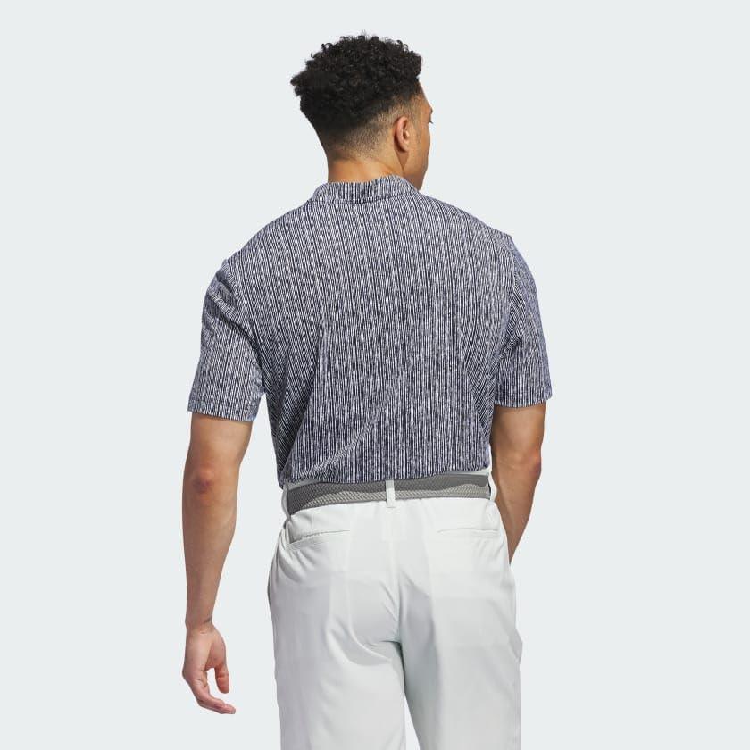 imageadidas Mens Ultimate365 Printed Golf Polo ShirtCollegiate NavyWhite